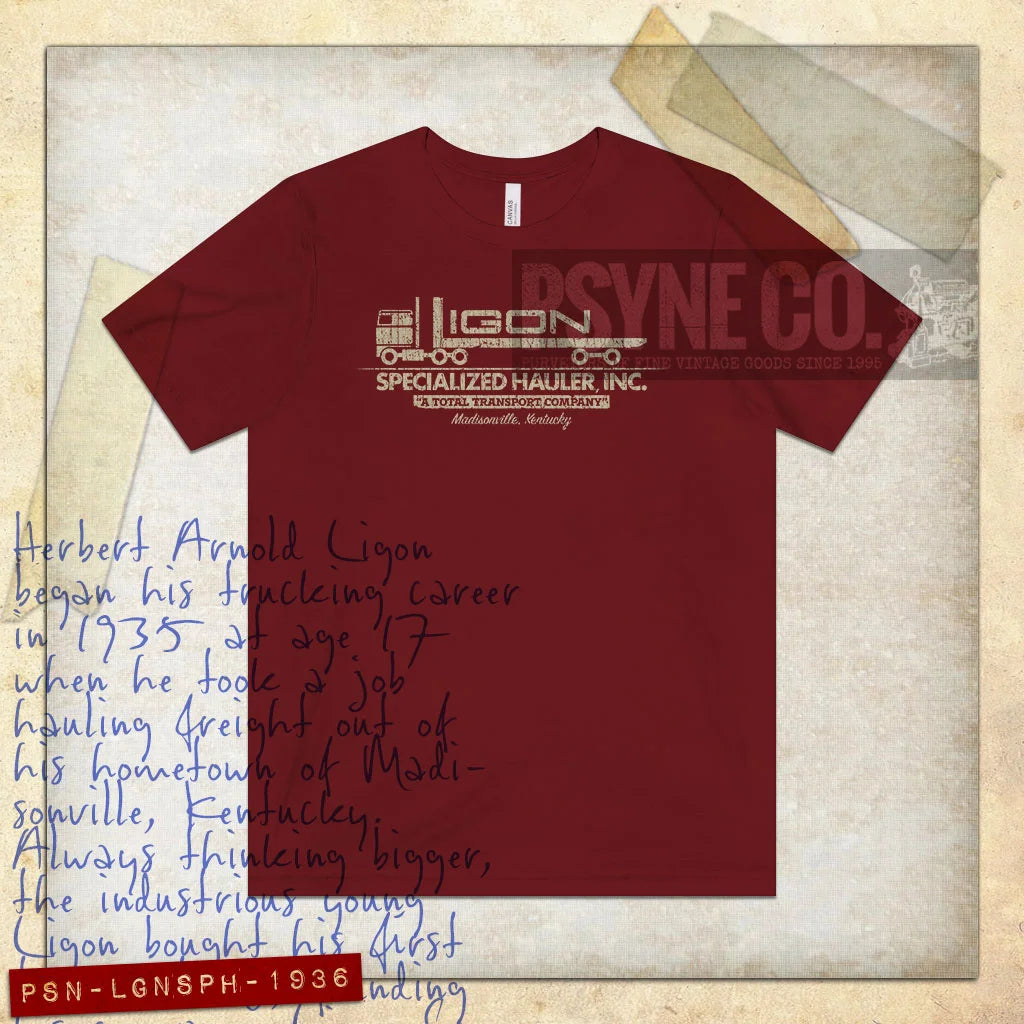 Ligon Specialized Hauler 1936 Vintage Men's T-Shirt