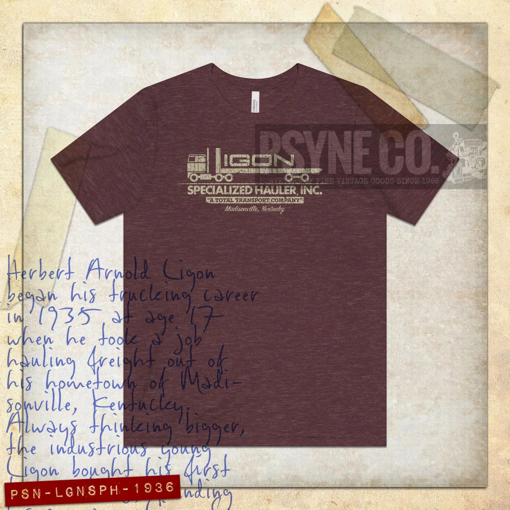 Ligon Specialized Hauler 1936 Vintage Men's T-Shirt