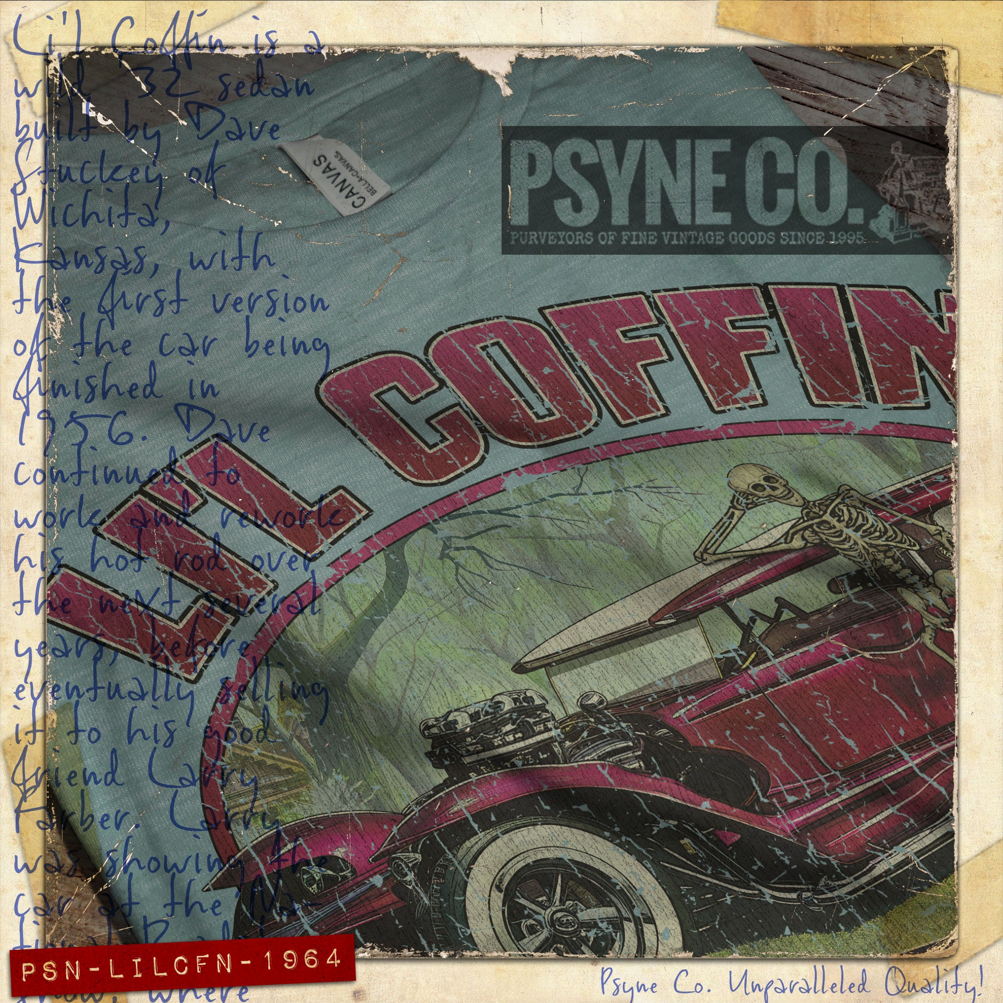 Li'l Coffin Kustom Deuce 1964 Vintage Men's T-Shirt