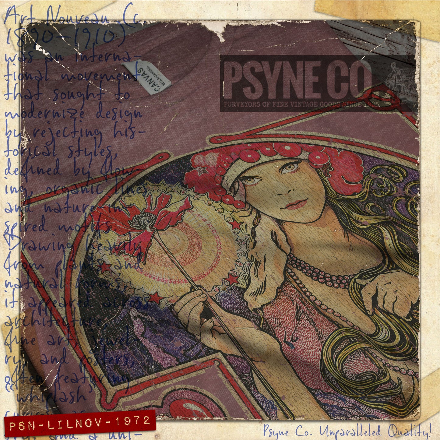 Lily Nouveau 1972 Vintage Men's T-Shirt