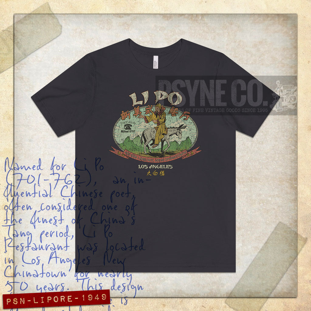 Li Po Restaurant Los Angeles 1949 Vintage Men's T-Shirt