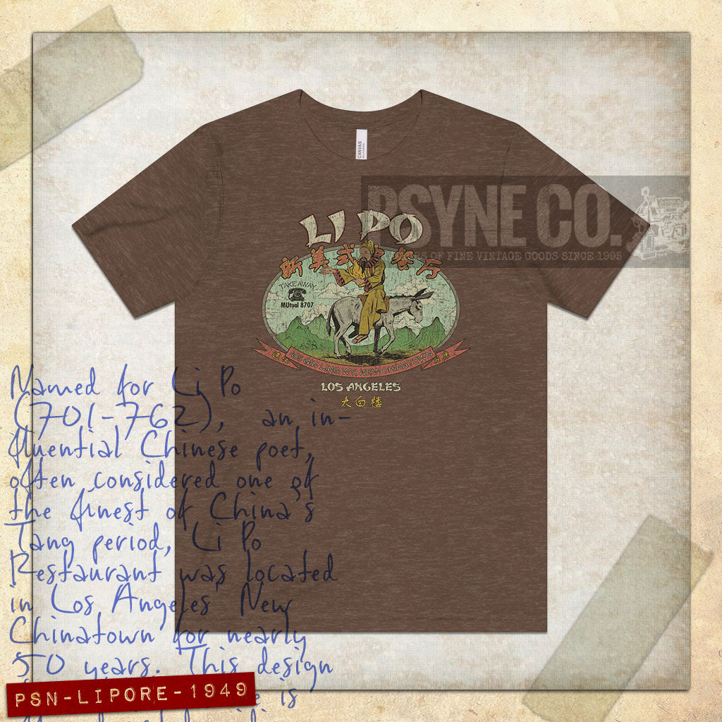 Li Po Restaurant Los Angeles 1949 Vintage Men's T-Shirt