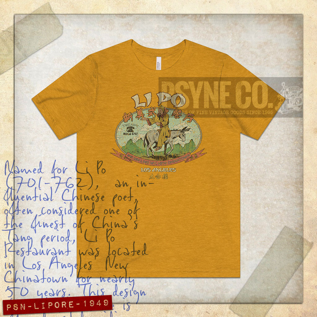 Li Po Restaurant Los Angeles 1949 Vintage Men's T-Shirt