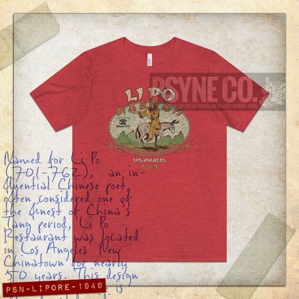 Li Po Restaurant Los Angeles 1949 Vintage Men's T-Shirt