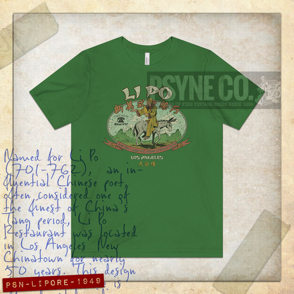 Li Po Restaurant Los Angeles 1949 Vintage Men's T-Shirt