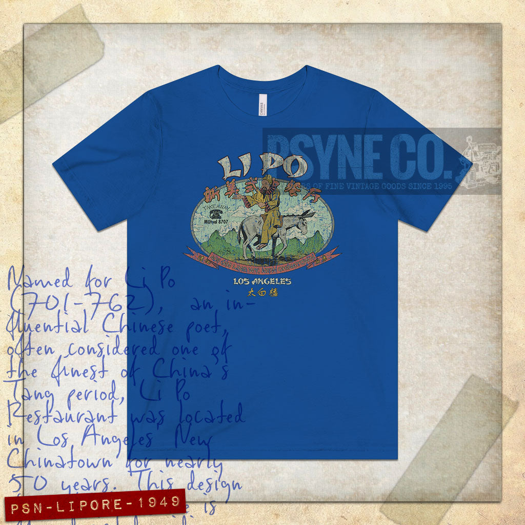 Li Po Restaurant Los Angeles 1949 Vintage Men's T-Shirt