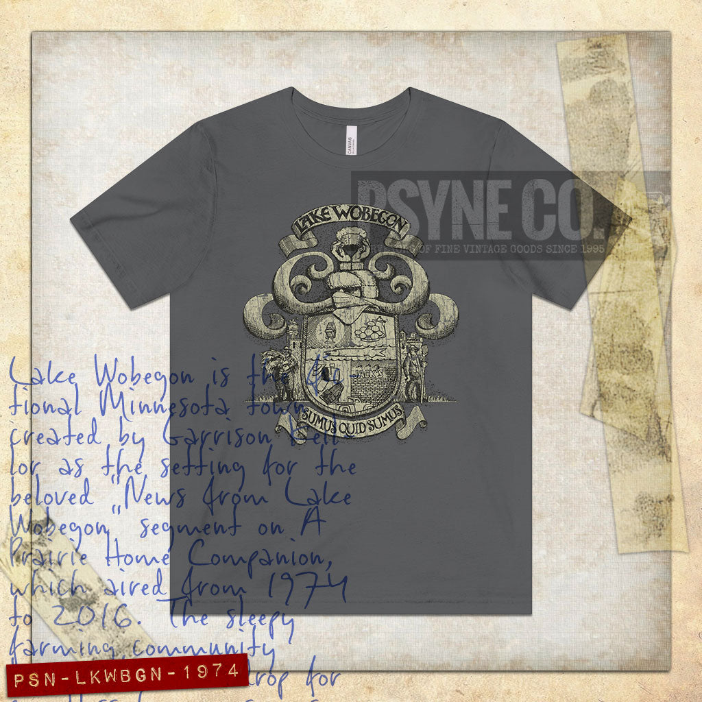 Lake Wobegon Sumus Quod Sumus 1974 Vintage Men's T-Shirt