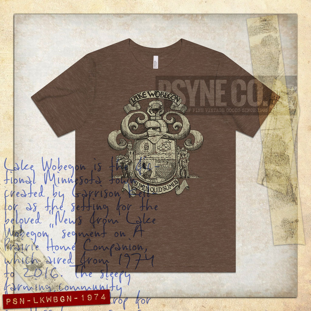 Lake Wobegon Sumus Quod Sumus 1974 Vintage Men's T-Shirt