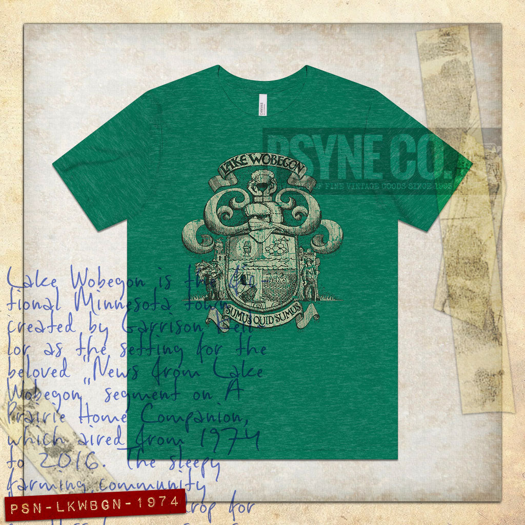 Lake Wobegon Sumus Quod Sumus 1974 Vintage Men's T-Shirt