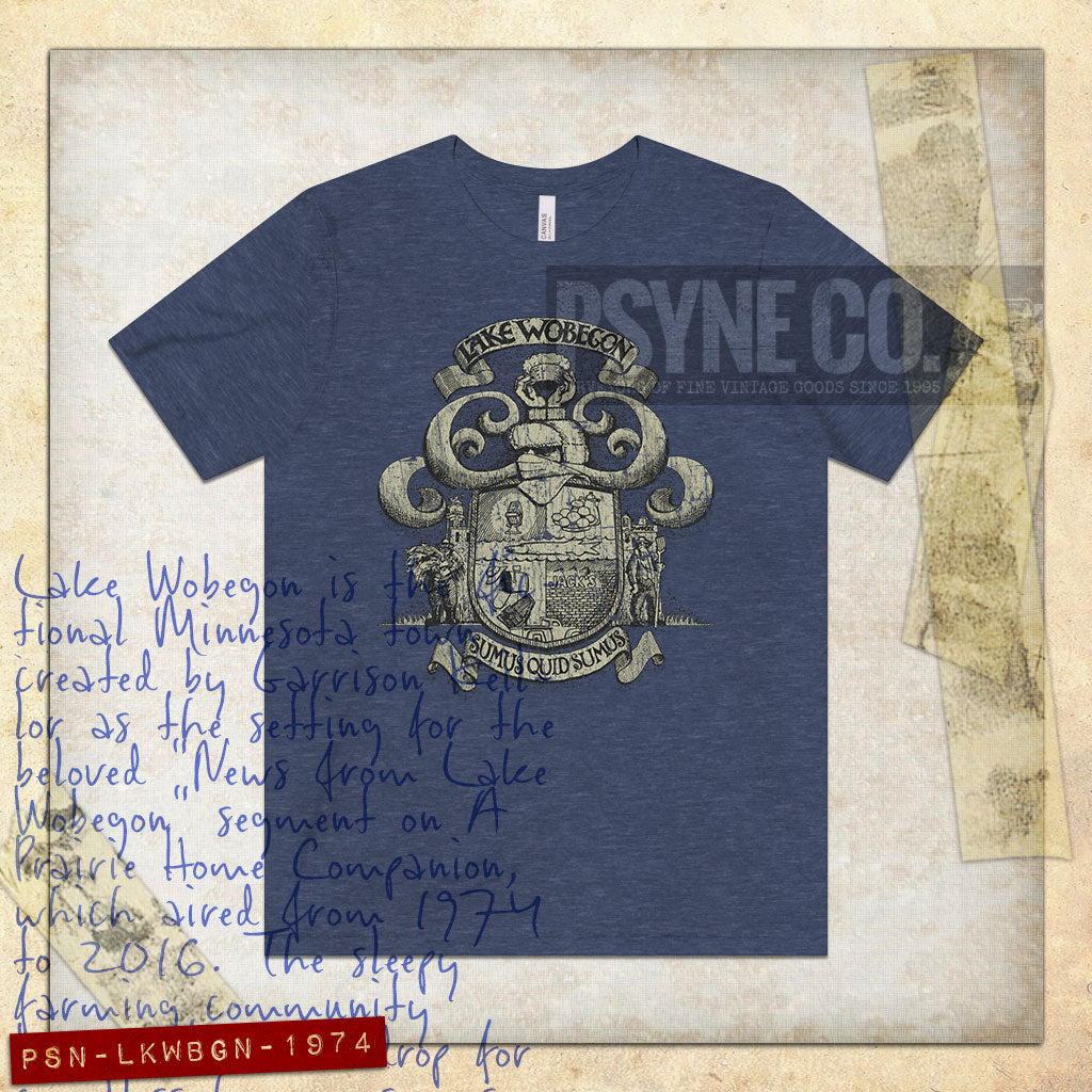 Lake Wobegon Sumus Quod Sumus 1974 Vintage Men's T-Shirt
