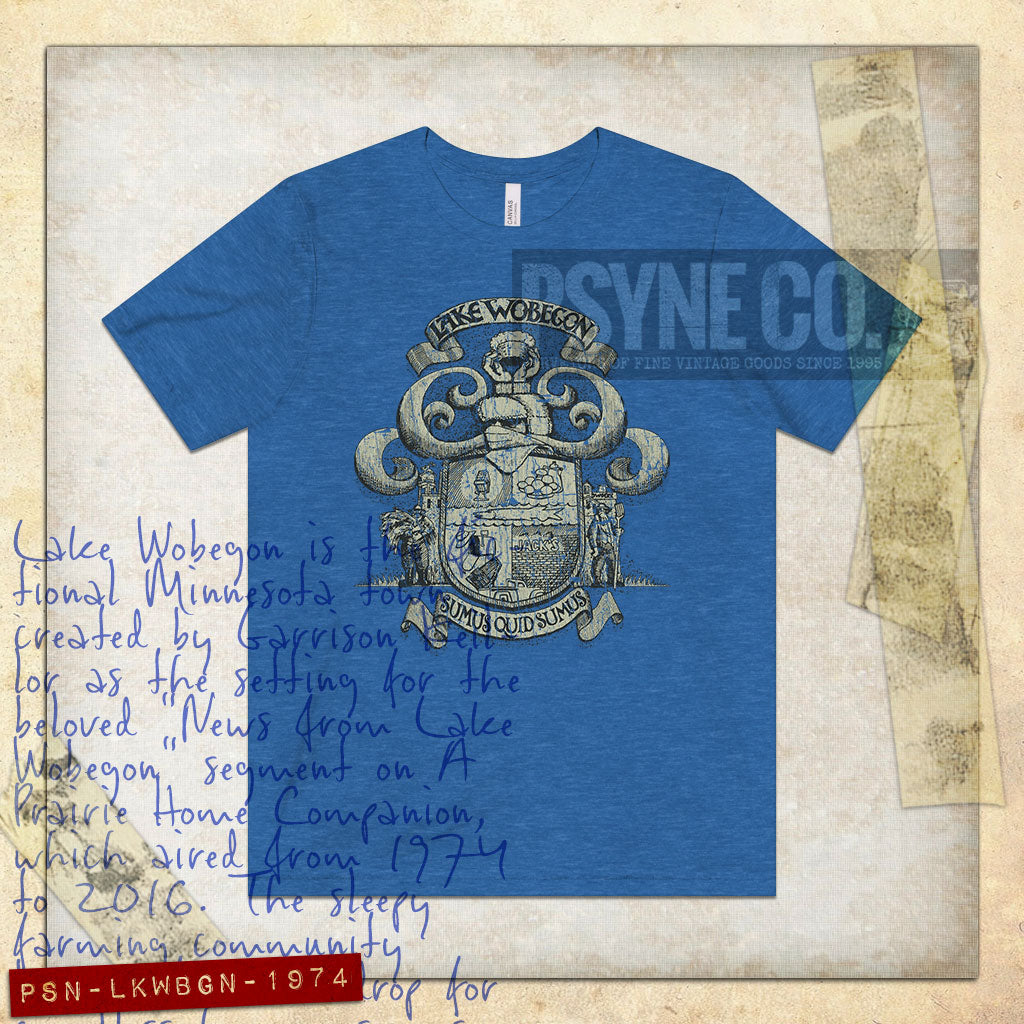 Lake Wobegon Sumus Quod Sumus 1974 Vintage Men's T-Shirt