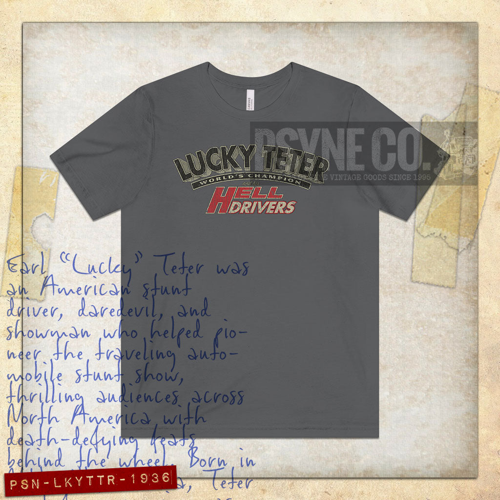 Lucky Teter and His Hell Drivers 1936 Vintage Men's T-Shirt