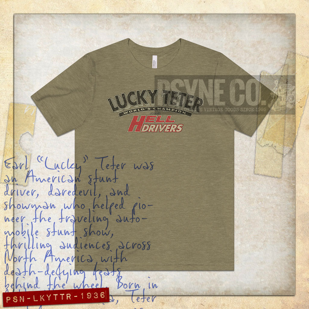 Lucky Teter and His Hell Drivers 1936 Vintage Men's T-Shirt