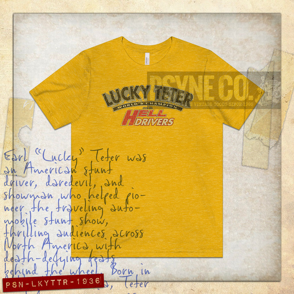 Lucky Teter and His Hell Drivers 1936 Vintage Men's T-Shirt