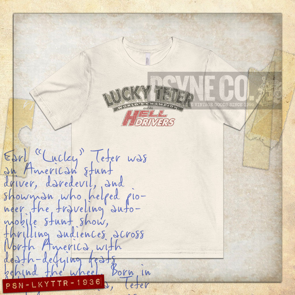 Lucky Teter and His Hell Drivers 1936 Vintage Men's T-Shirt
