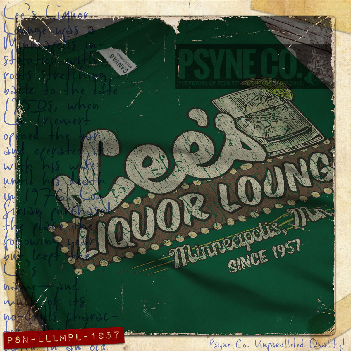 Lee's Liquor Lounge 1957 Vintage Men's T-Shirt