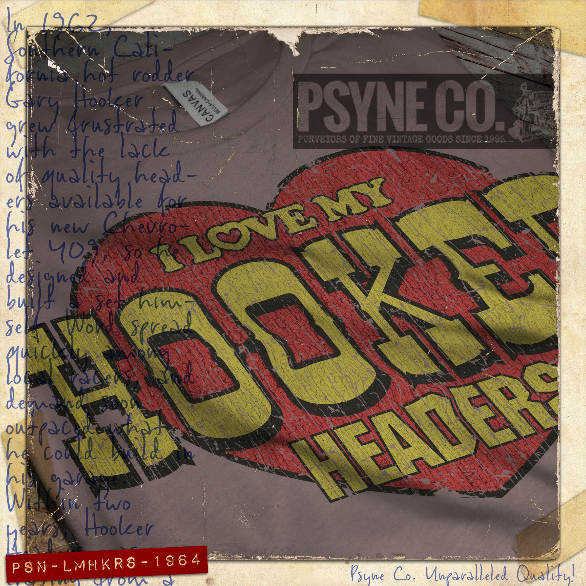 I Love My Hookers 1964 Vintage Men's T-Shirt