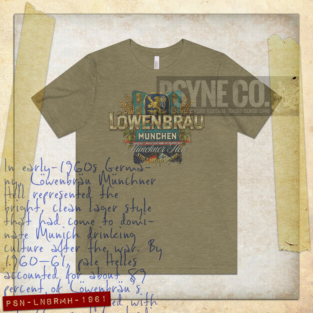 Löwenbräu Münchner Hell 1961 Vintage Men's T-Shirt