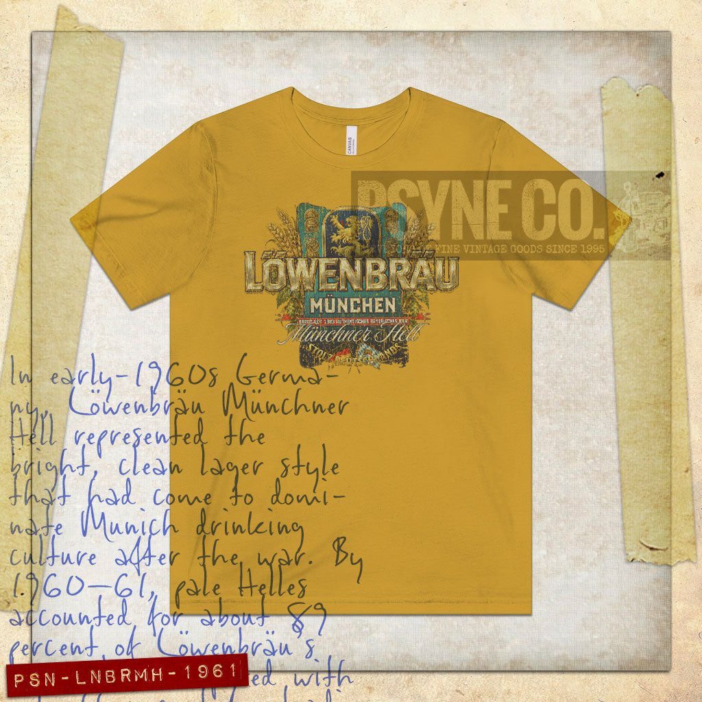 Löwenbräu Münchner Hell 1961 Vintage Men's T-Shirt