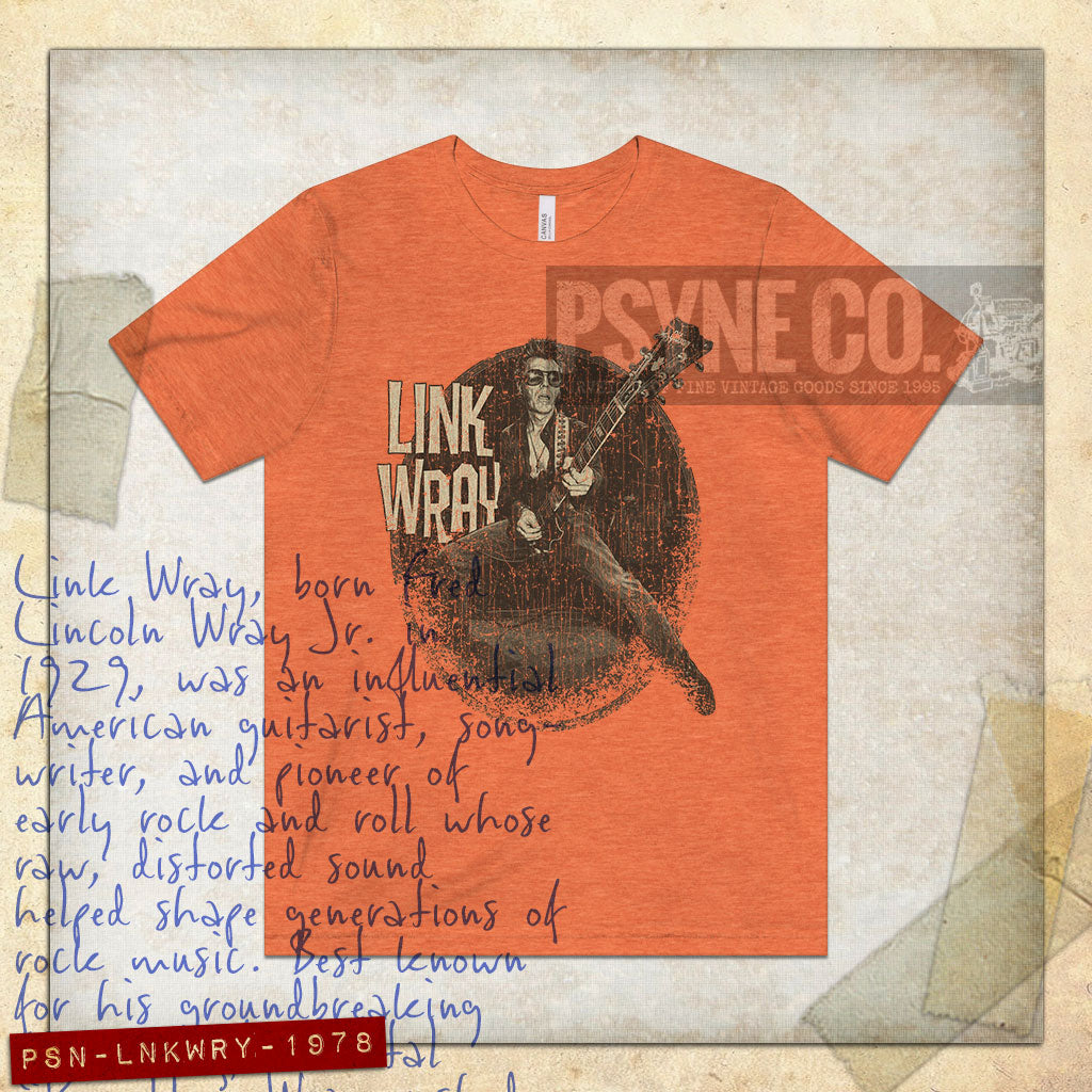 Link Wray Rockabilly Revival 1978 Vintage Men's T-Shirt
