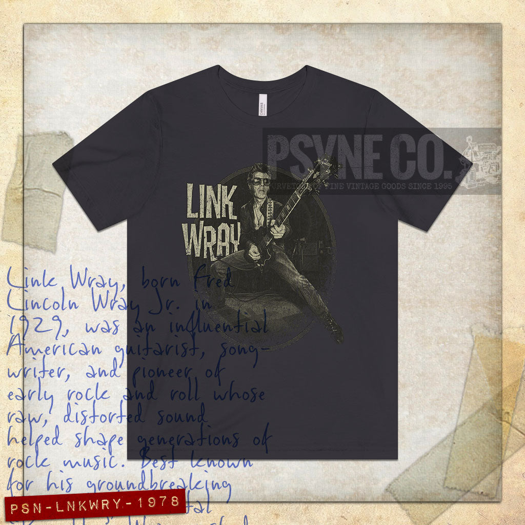Link Wray Rockabilly Revival 1978 Vintage Men's T-Shirt