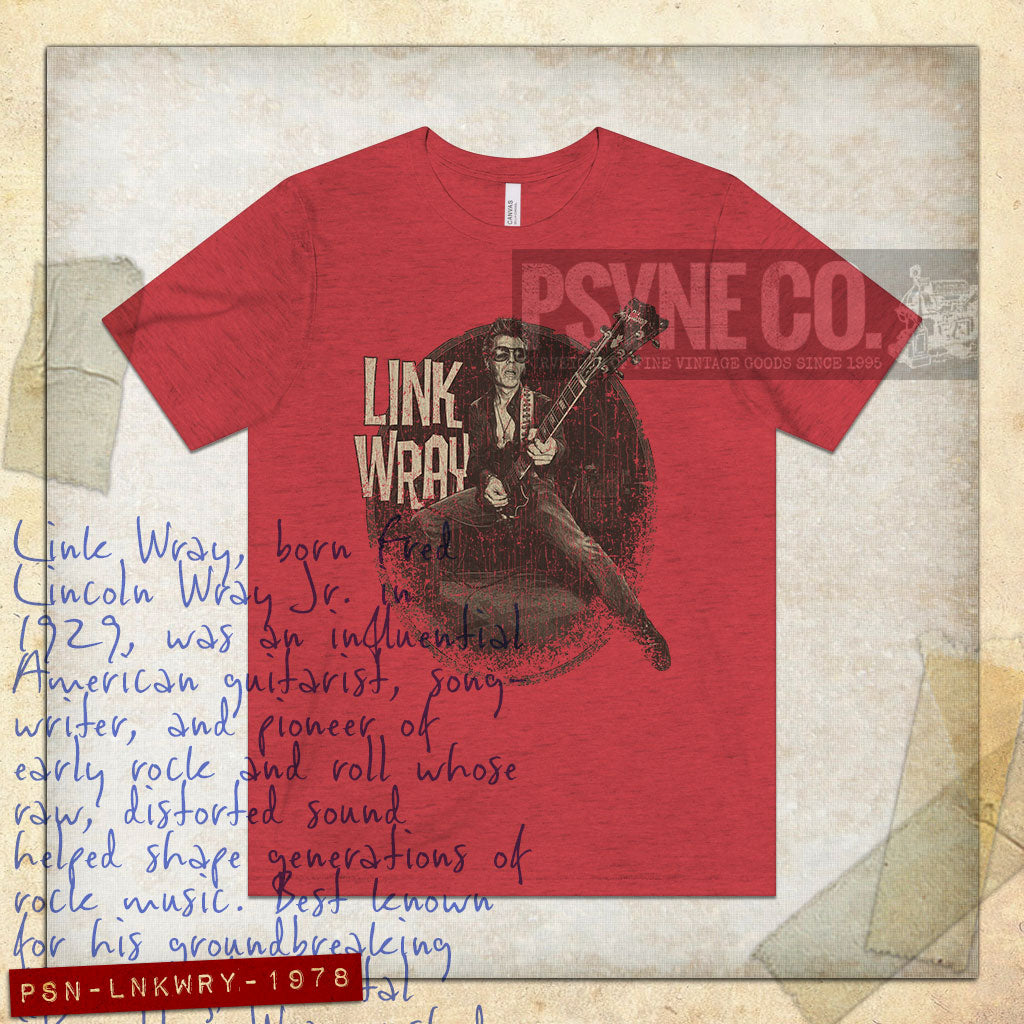 Link Wray Rockabilly Revival 1978 Vintage Men's T-Shirt