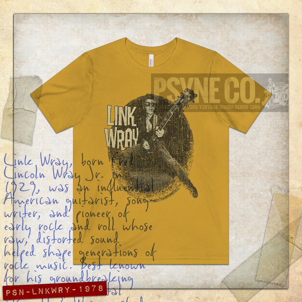 Link Wray Rockabilly Revival 1978 Vintage Men's T-Shirt