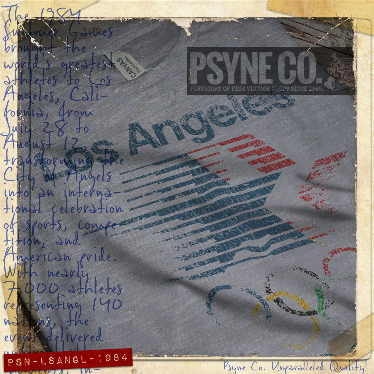 Los Angeles 1984 Vintage Men's T-Shirt