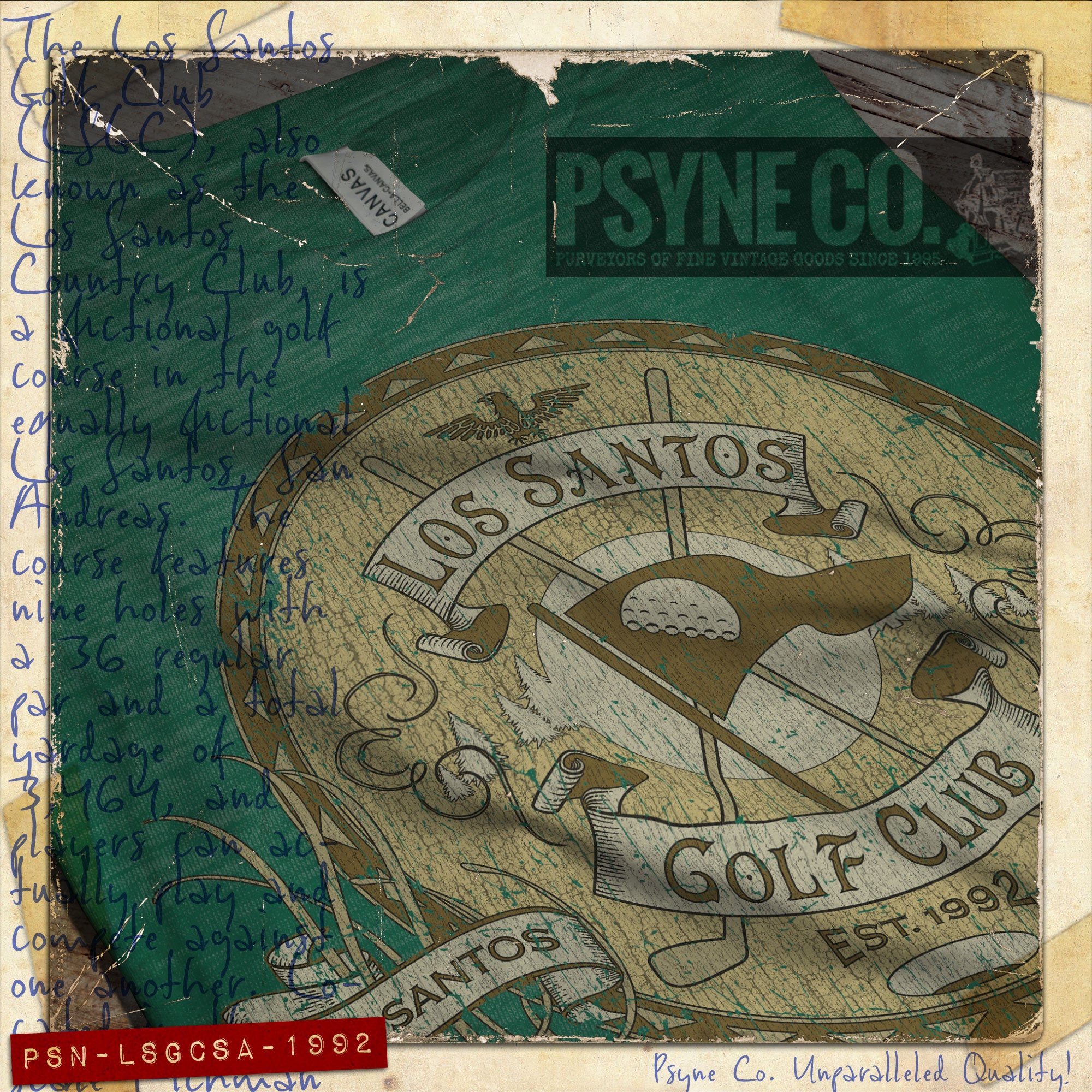 Los Santos Golf Club 1992 Vintage Men's T-Shirt