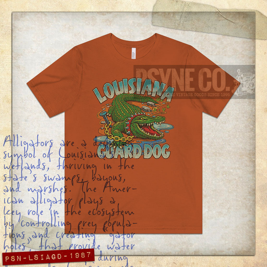 Louisiana Guard Dog 1987 Vintage Men's T-Shirt