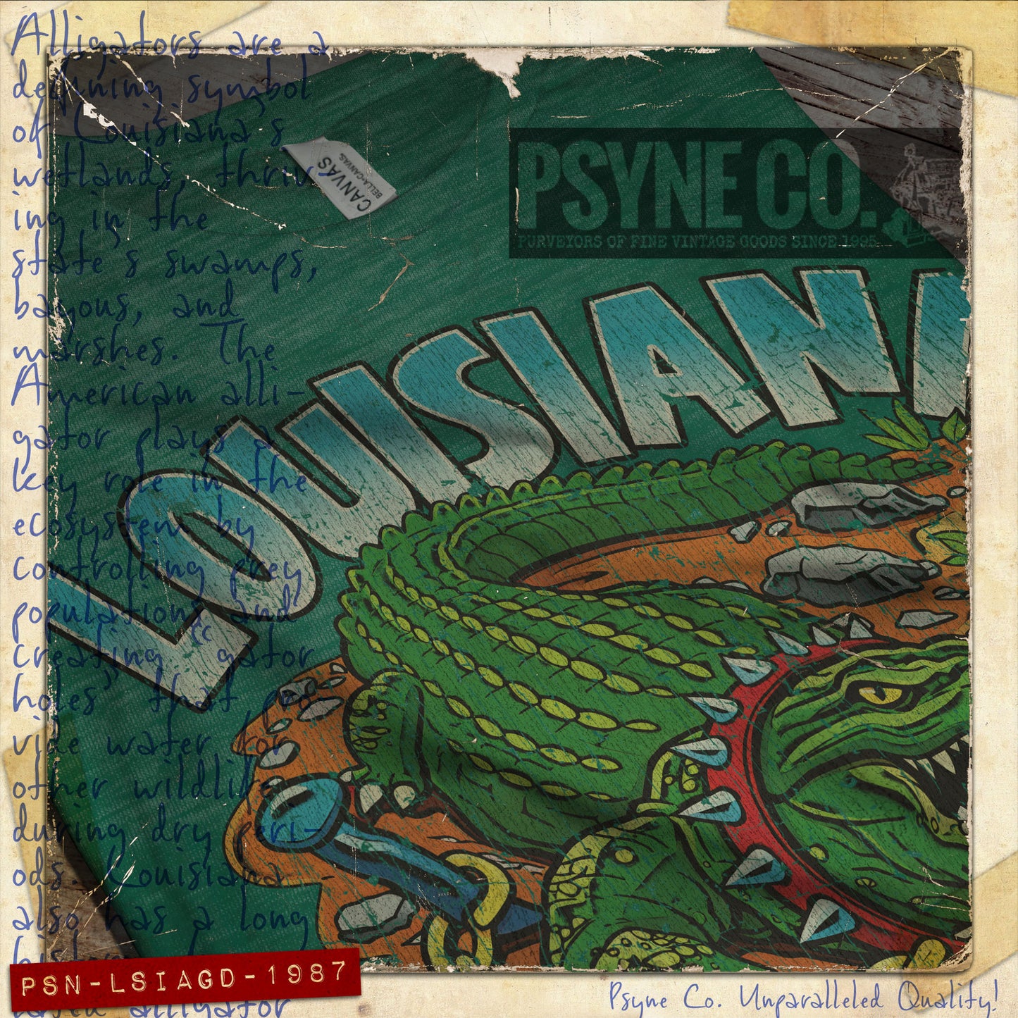 Louisiana Guard Dog 1987 Vintage Men's T-Shirt