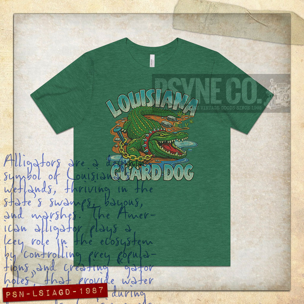 Louisiana Guard Dog 1987 Vintage Men's T-Shirt