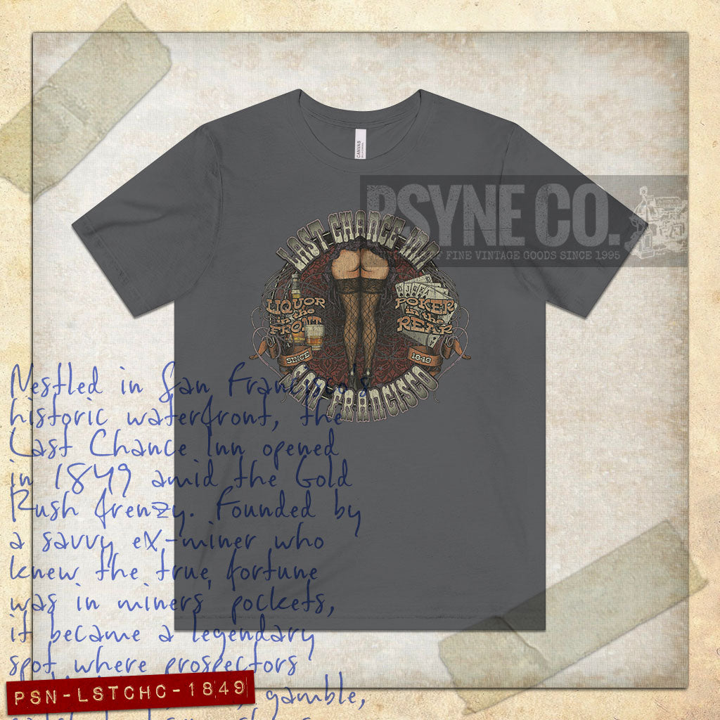 Last Chance Inn San Francisco 1849 Vintage Men's T-Shirt