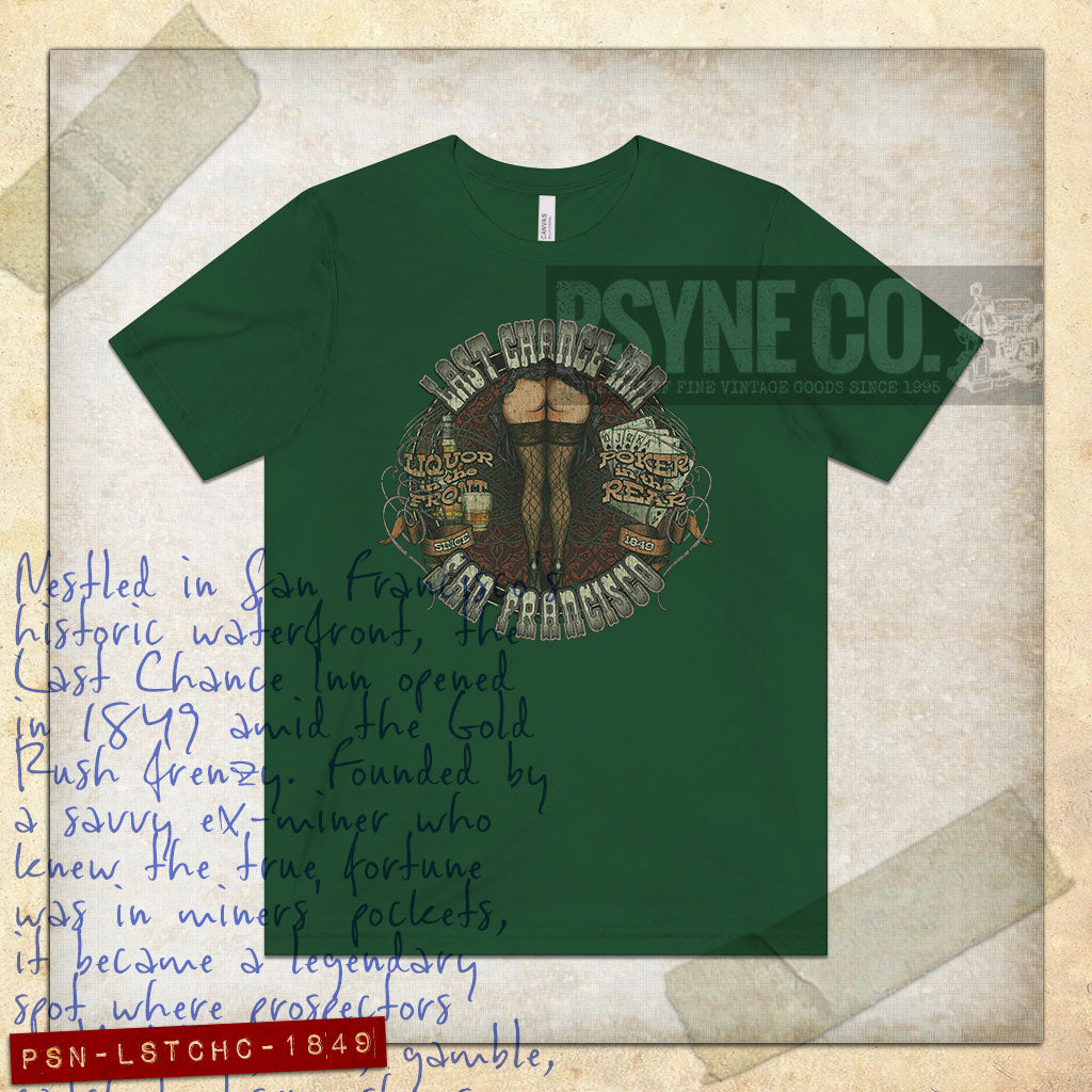 Last Chance Inn San Francisco 1849 Vintage Men's T-Shirt