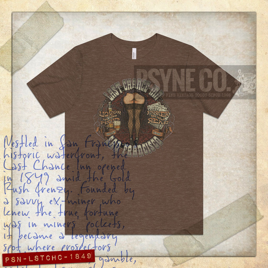 Last Chance Inn San Francisco 1849 Vintage Men's T-Shirt