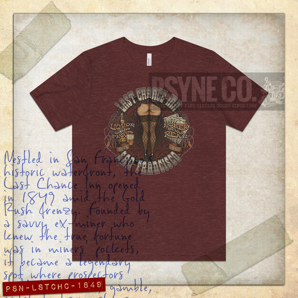 Last Chance Inn San Francisco 1849 Vintage Men's T-Shirt