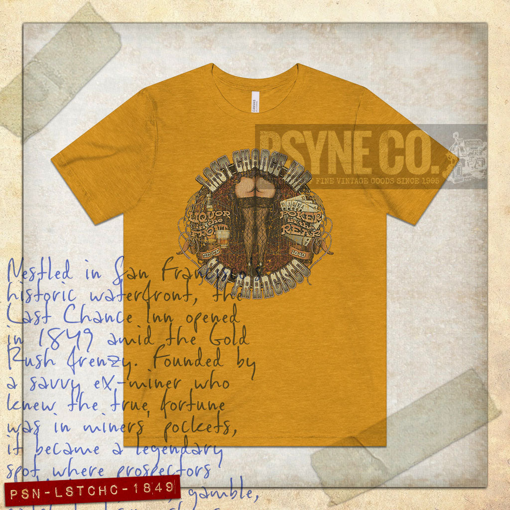 Last Chance Inn San Francisco 1849 Vintage Men's T-Shirt