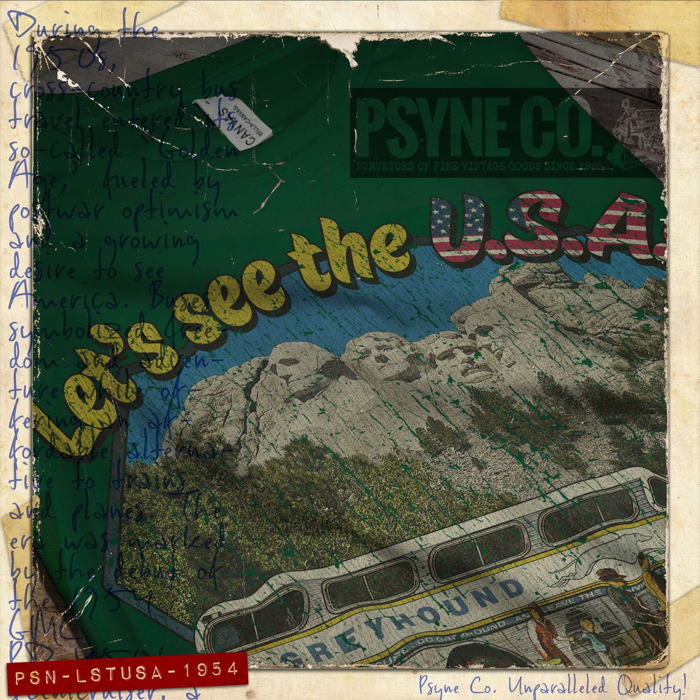 Let’s see the USA! 1954 Vintage Men's T-Shirt
