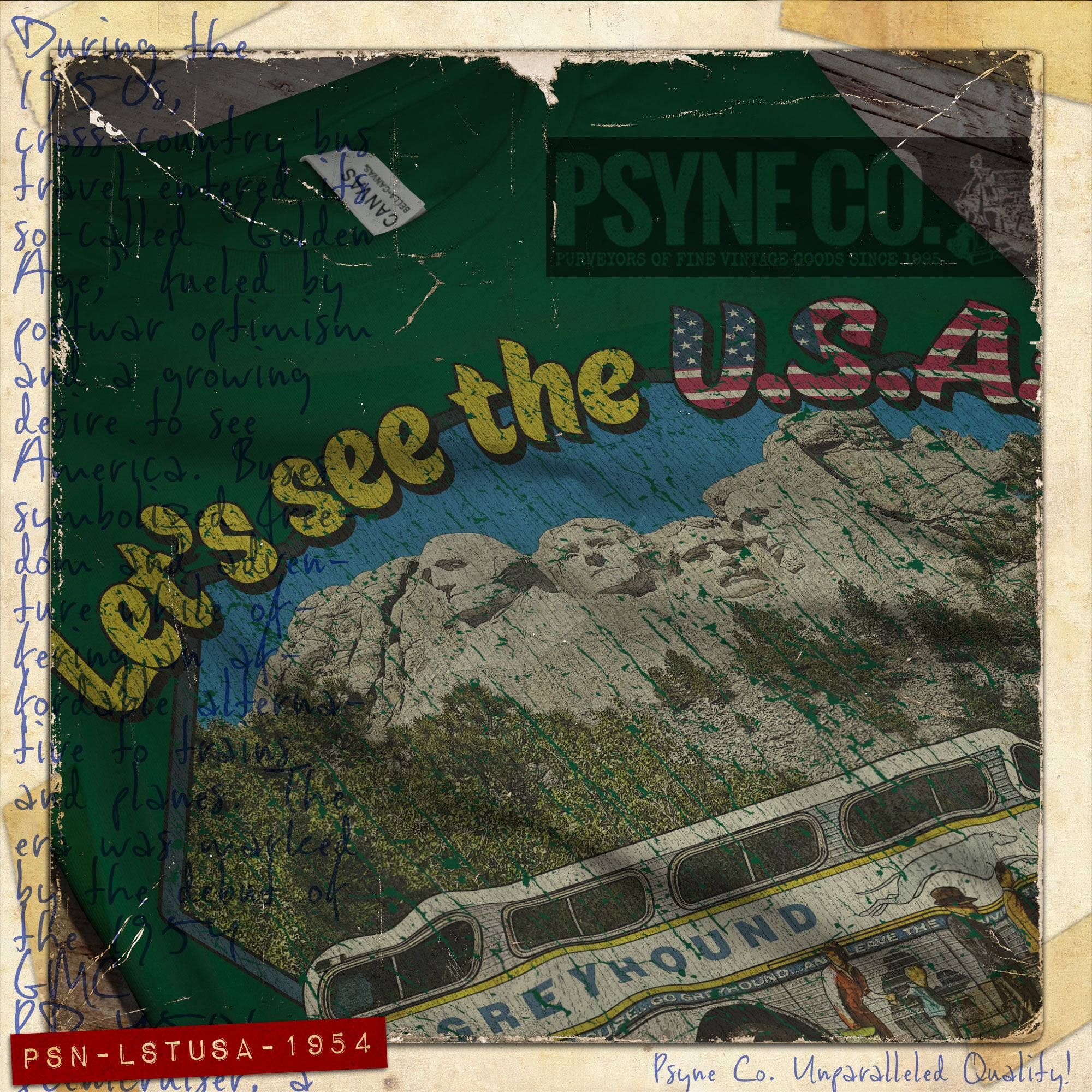 Let’s see the USA! 1954 Vintage Men's T-Shirt