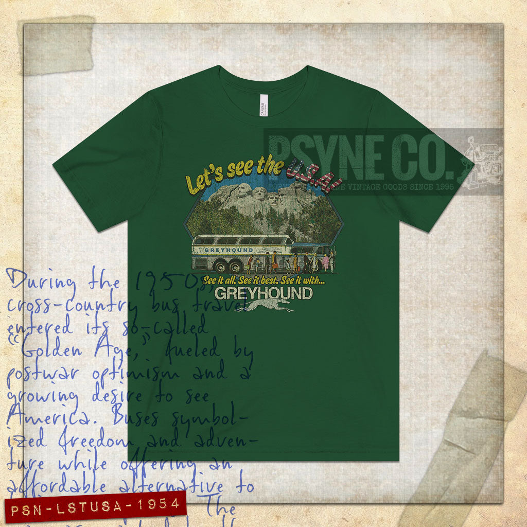 Let’s see the USA! 1954 Vintage Men's T-Shirt