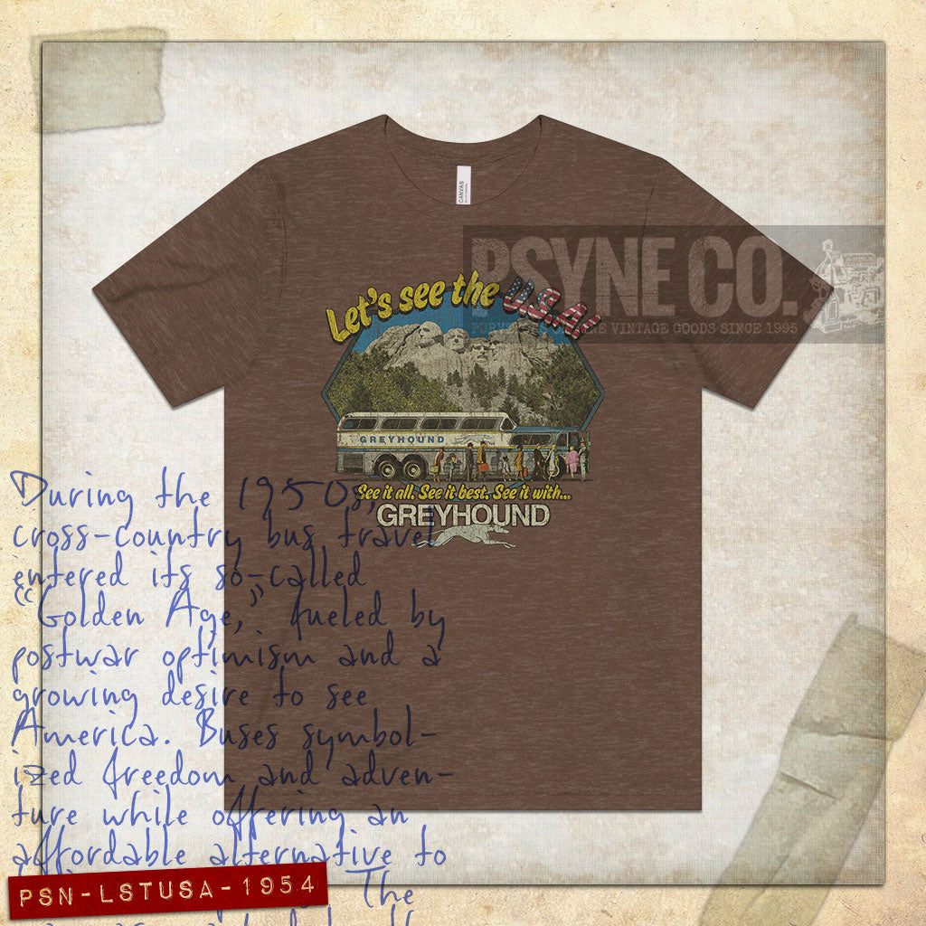 Let’s see the USA! 1954 Vintage Men's T-Shirt
