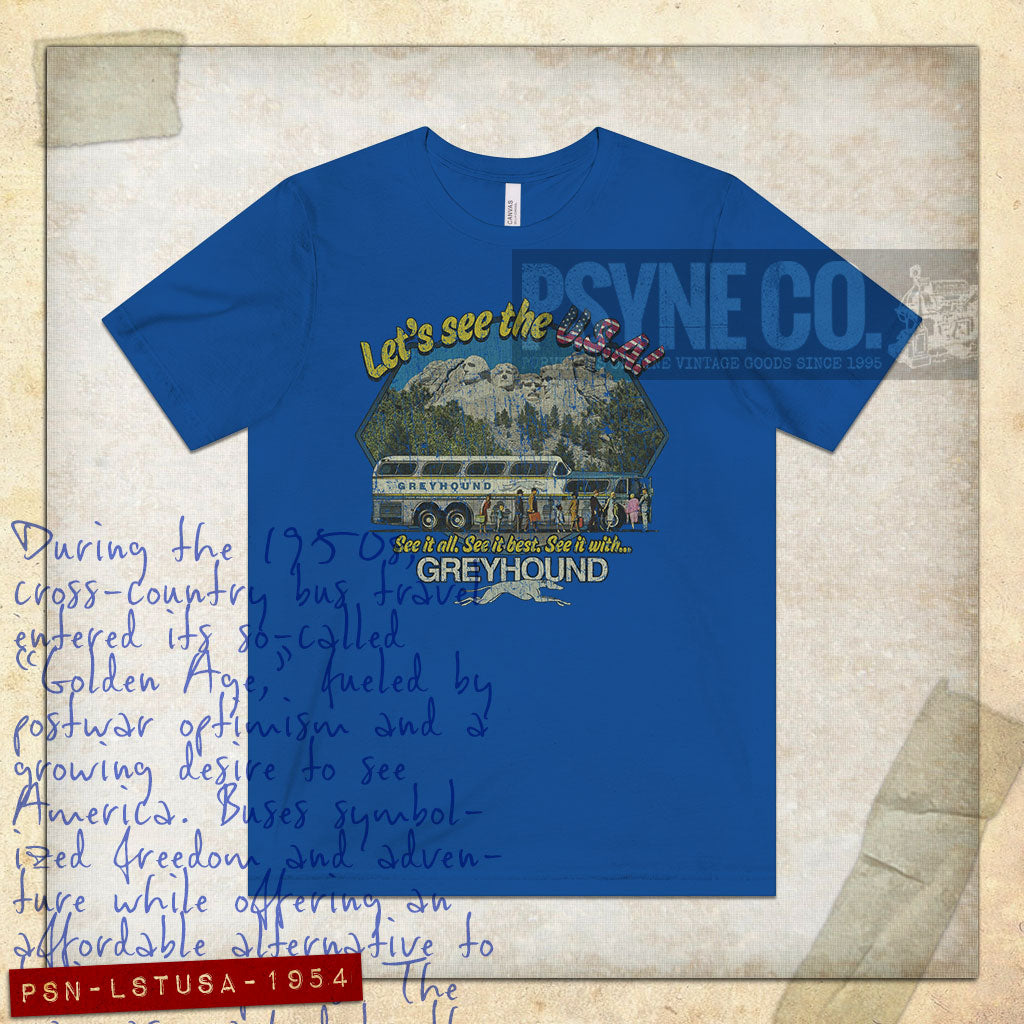 Let’s see the USA! 1954 Vintage Men's T-Shirt