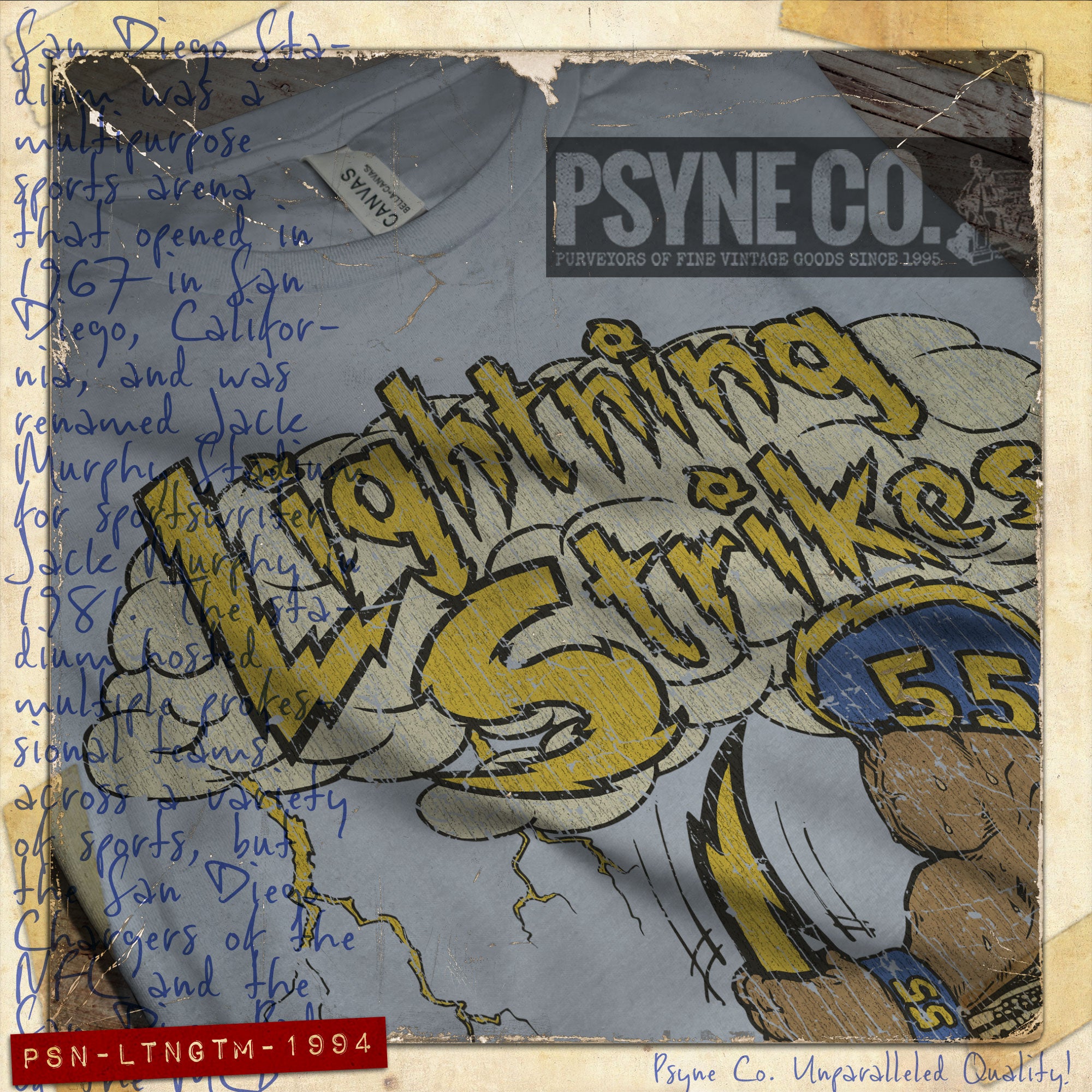 Lightning Strikes At The Murph 1994 Vintage Men's T-Shirt