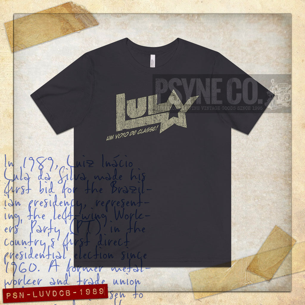 Lula Um Voto De Classe Brasil 1989 Vintage Men's T-Shirt