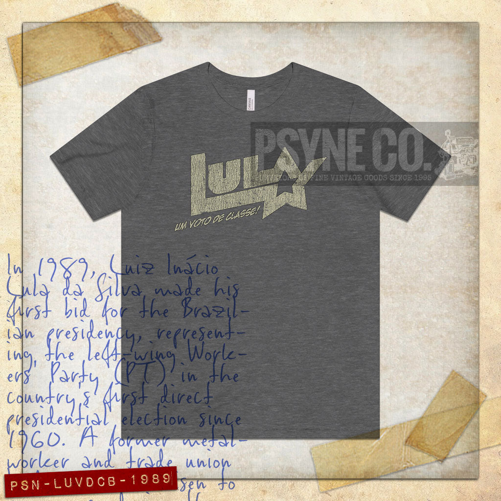 Lula Um Voto De Classe Brasil 1989 Vintage Men's T-Shirt
