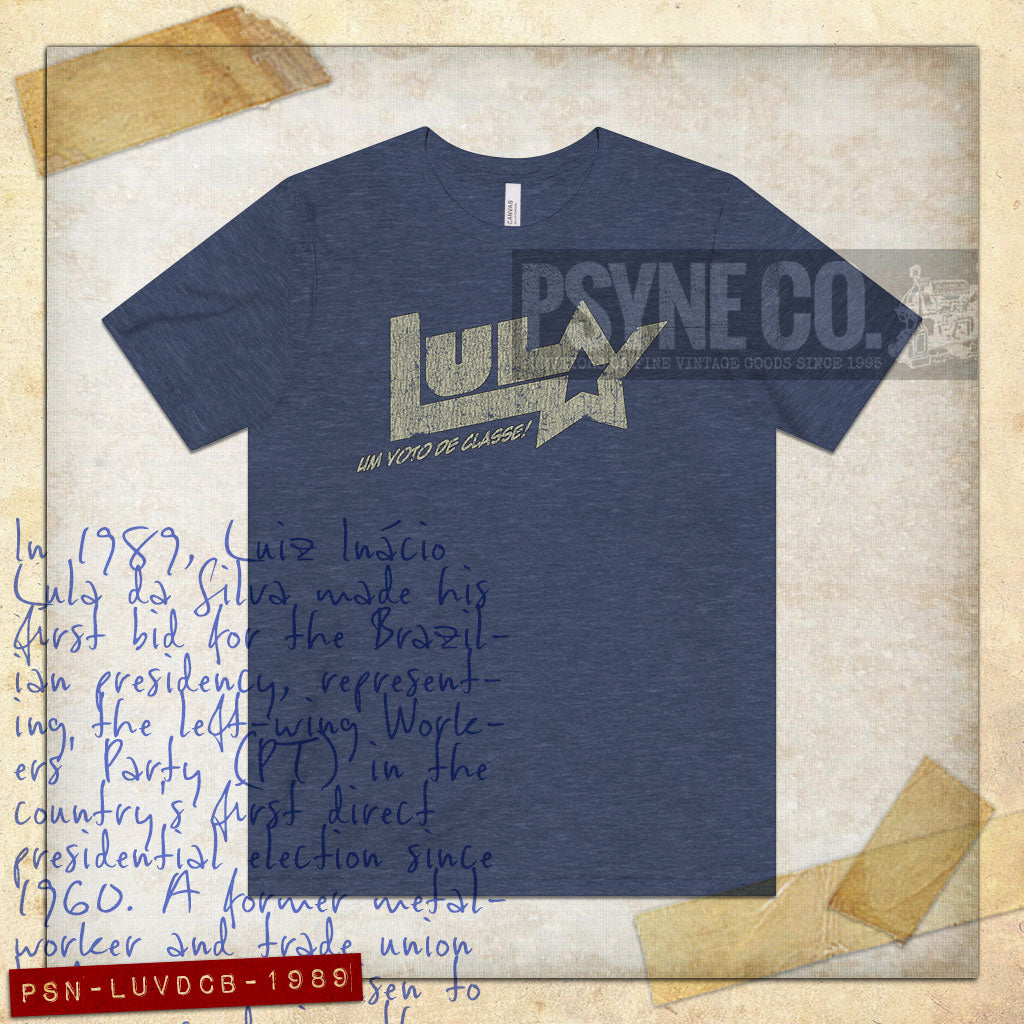 Lula Um Voto De Classe Brasil 1989 Vintage Men's T-Shirt