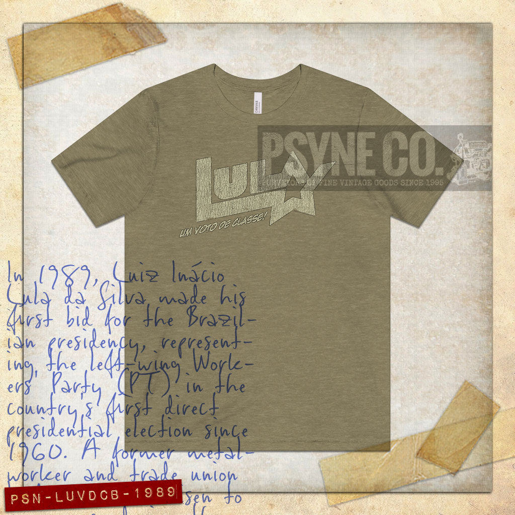 Lula Um Voto De Classe Brasil 1989 Vintage Men's T-Shirt