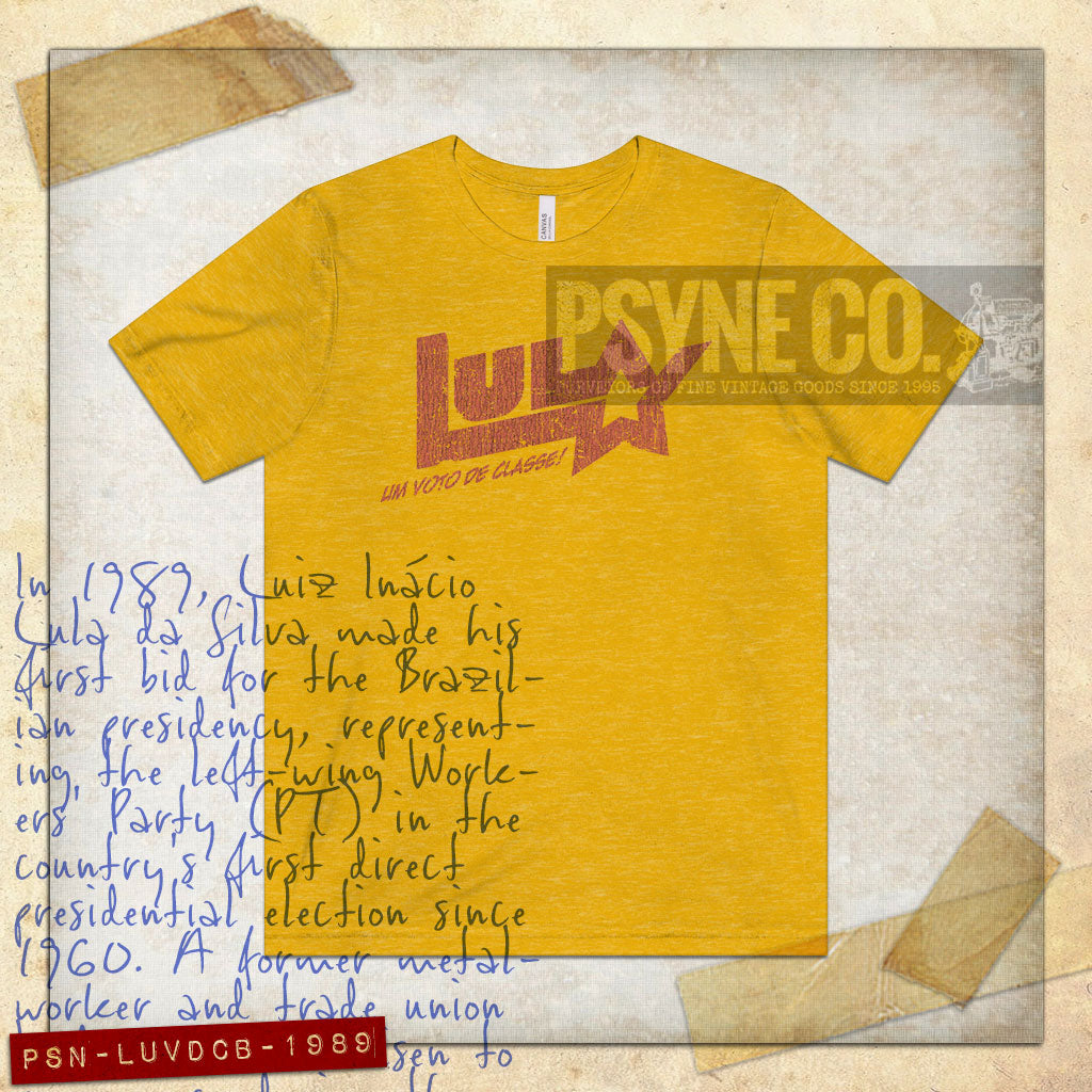 Lula Um Voto De Classe Brasil 1989 Vintage Men's T-Shirt