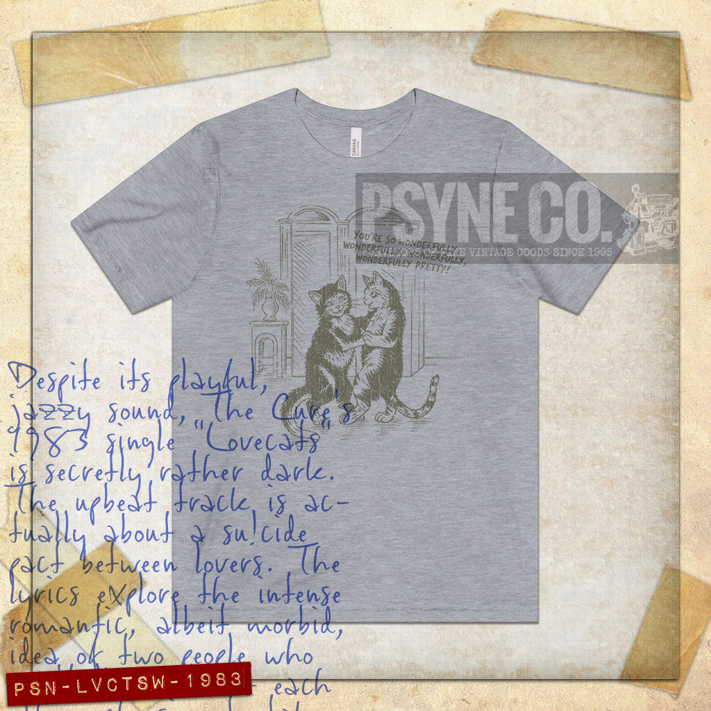 Love Cats Waltz 1983 Vintage Men's T-Shirt