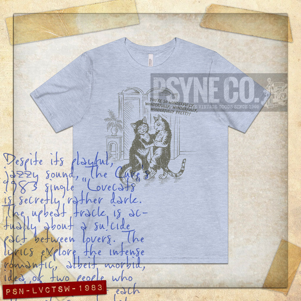 Love Cats Waltz 1983 Vintage Men's T-Shirt
